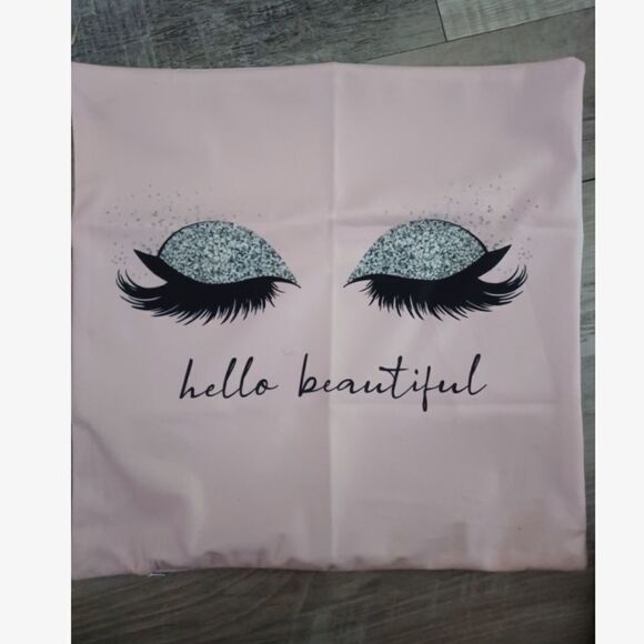Hello Beautiful Pillow Cover - Picture 3 of 3
